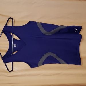 Make offer!Dark blue bcg racerback v-neck workout tank top. Size M. Built in bra